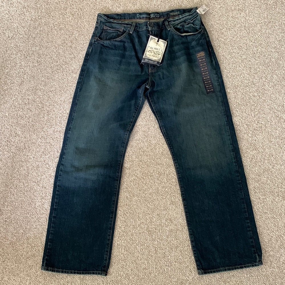 Men’s new with tags Cremieux jeans relaxed fix, size 36x42